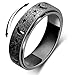 OreilleStar Anxiety Spinner Ring Stainless Steel Fidget Ring for Men Women Moon Star Black 8 - Image 3