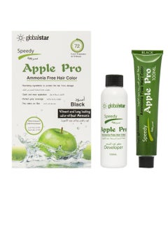 globalstar Apple Pro Fast Hair Dye Black 100ml  - Image 1