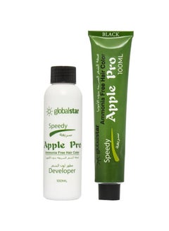 globalstar Apple Pro Fast Hair Dye Black 100ml  - Image 2