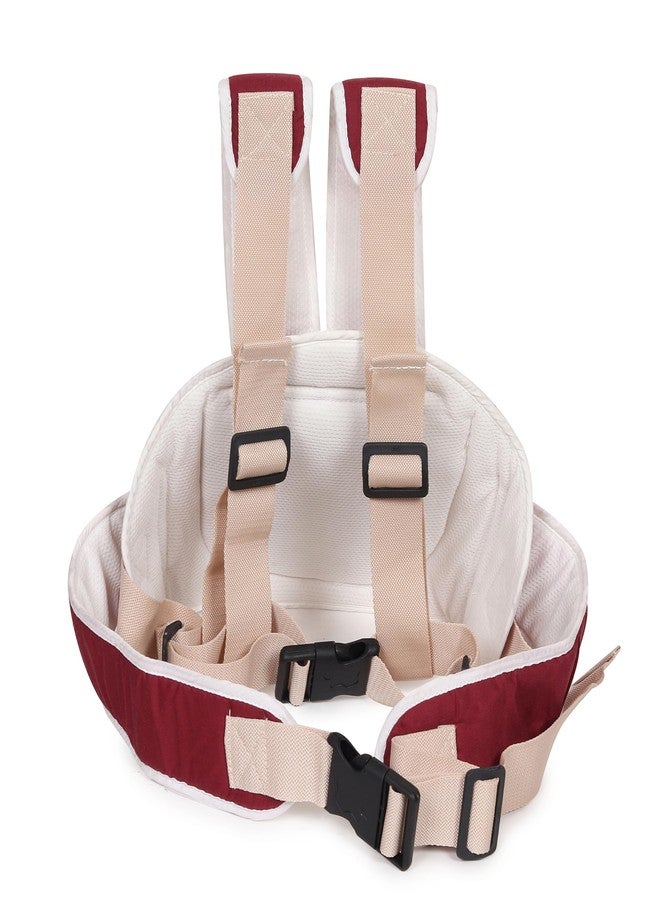 MELVIS Kids Safety Belt for Two Wheeler with Reflective Strips, Portable Seat Belt Children Motorcycle Harness for Motorcycle Bike, Adjustable Safety Harness for Boys Girls (2-12years) (Maroon) - Image 4