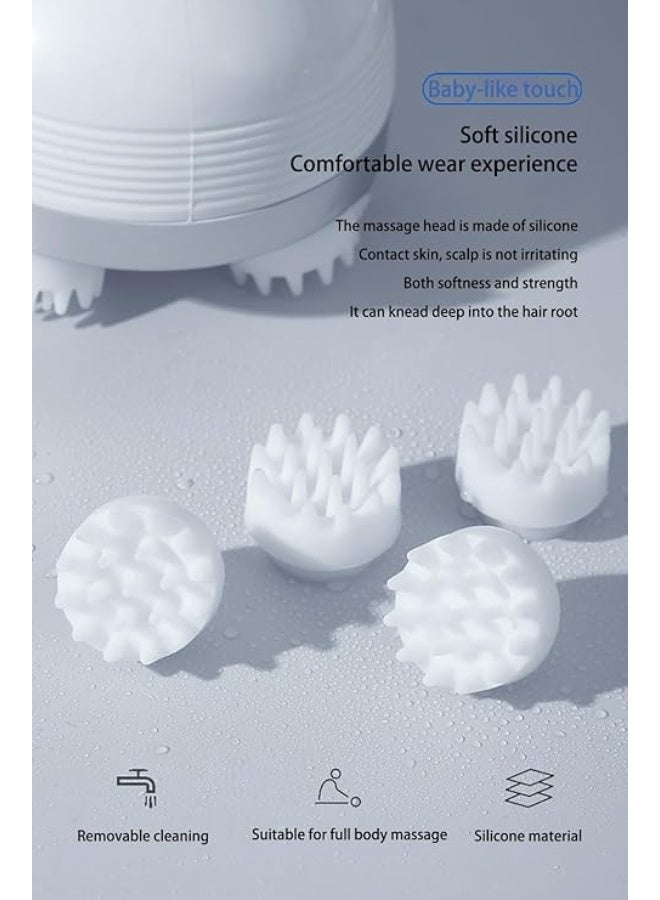 Electric Cordless Scalp Massager – Portable Handheld Head Massager for Deep Scalp Cleaning, Relaxation & Daily Use - Image 4