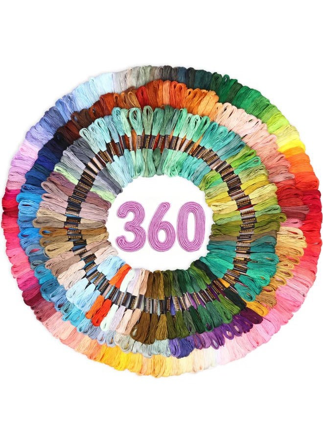 LOVIMAG Premium Rainbow Color Embroidery Floss with Cotton for Cross Stitch Threads, Bracelet Yarn, Craft Floss, Embroidery Floss Set - Image 1