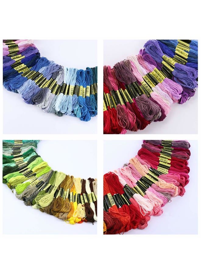 LOVIMAG Premium Rainbow Color Embroidery Floss with Cotton for Cross Stitch Threads, Bracelet Yarn, Craft Floss, Embroidery Floss Set - Image 4