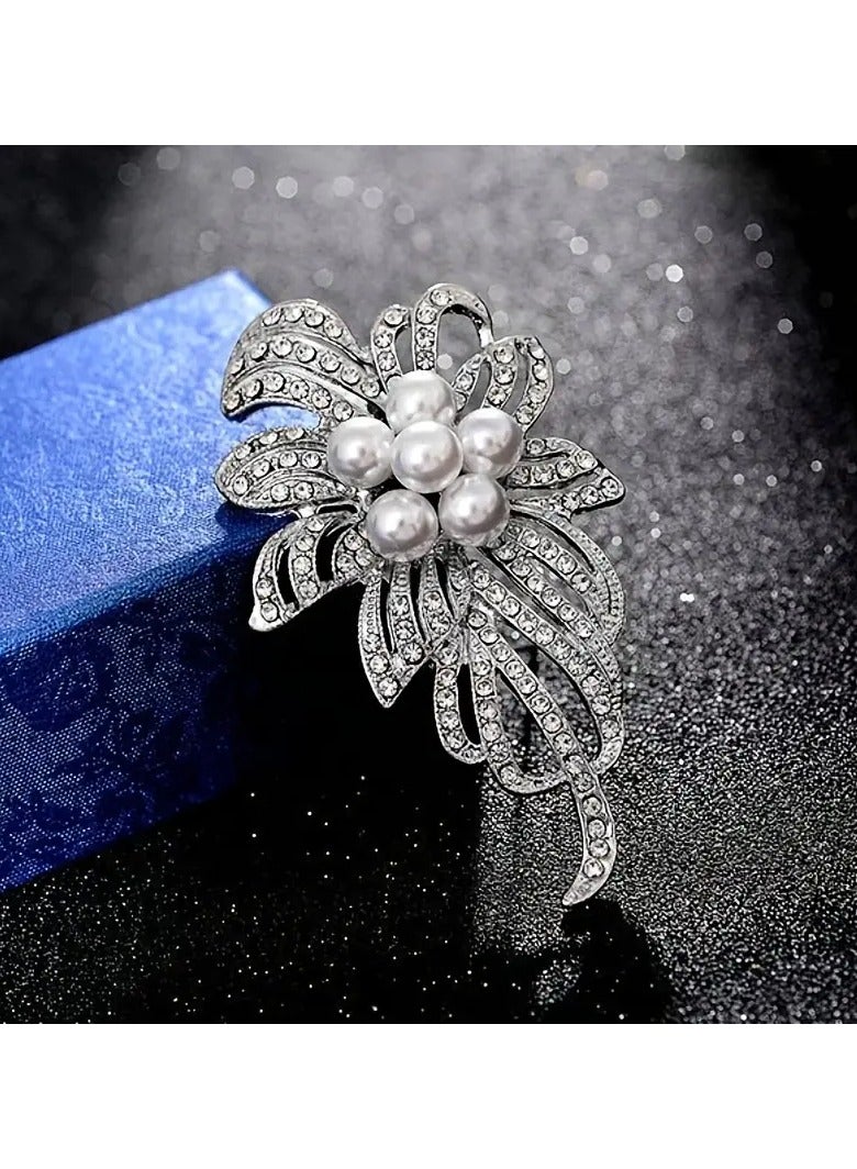 Goolsky Women's Elegant Exquisite Brooch Pin Female Party Wedding Luxury Flower Garment Ornament Gifts  - Image 3