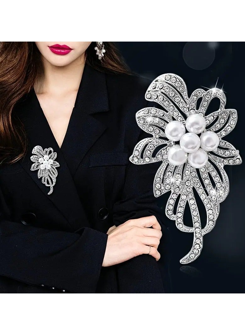 Goolsky Women's Elegant Exquisite Brooch Pin Female Party Wedding Luxury Flower Garment Ornament Gifts  - Image 1