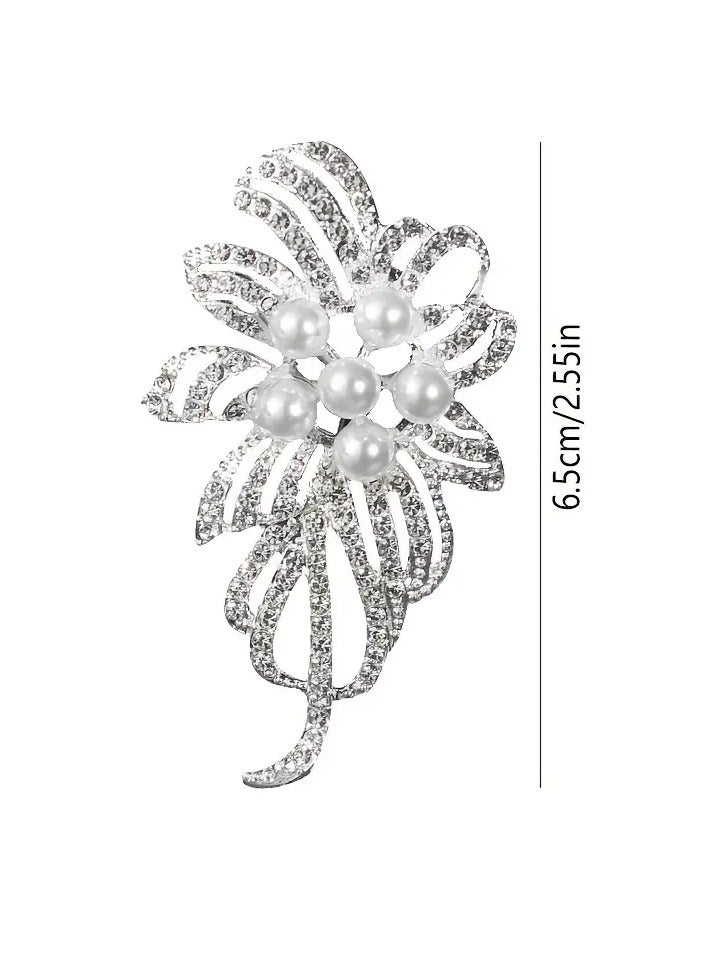 Goolsky Women's Elegant Exquisite Brooch Pin Female Party Wedding Luxury Flower Garment Ornament Gifts  - Image 2