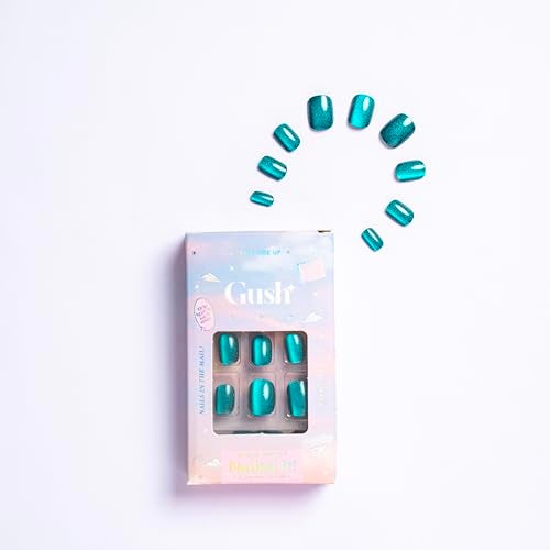 Gush Beauty Nailed It | Reusable Luxury Press On Nails With Application Kit - Deep Sea Siren - Image 2