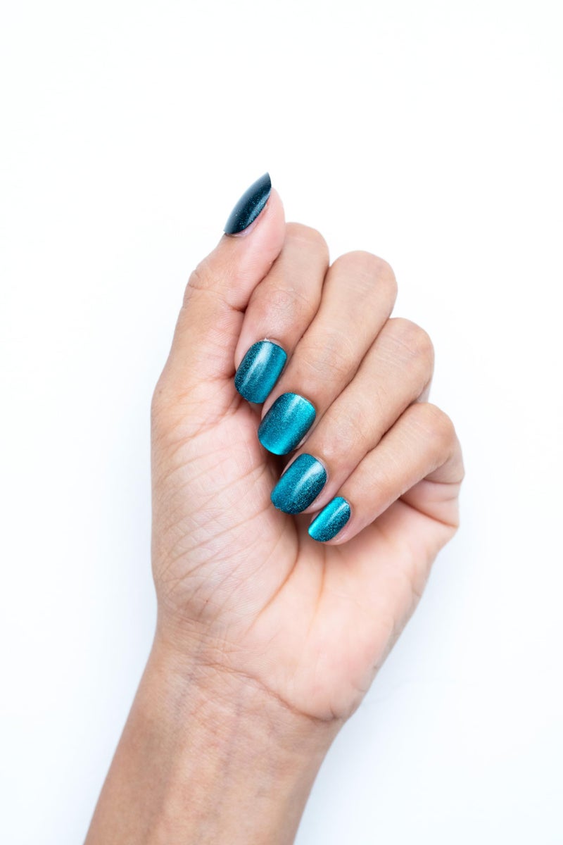 Gush Beauty Nailed It | Reusable Luxury Press On Nails With Application Kit - Deep Sea Siren - Image 1