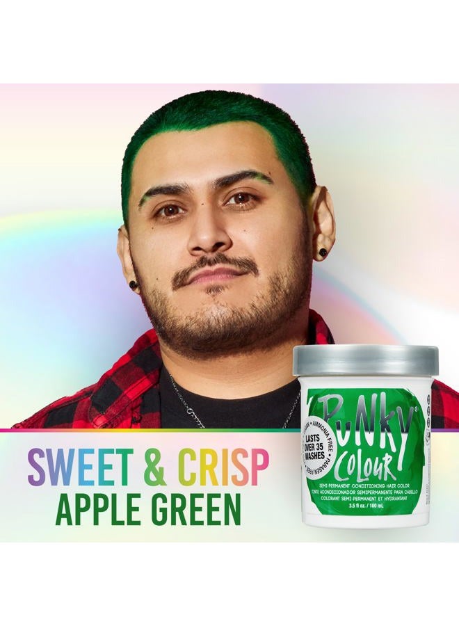 Punky Apple Green Semi Permanent Conditioning Hair Color, 3.5oz - Image 3