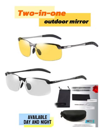 Pro-Grade Smart Color-Shifting Fishing Sunglasses | Dual-Lens Set | Light-Sensing Polarized + Titanium Memory Frame | Includes Premium Care Kit | Day & Night Use - pzsku/Z48F3FD19177287851C86Z/45/1748881633/dc07c03e-2db4-4b2a-b342-a102ba4b0fa3