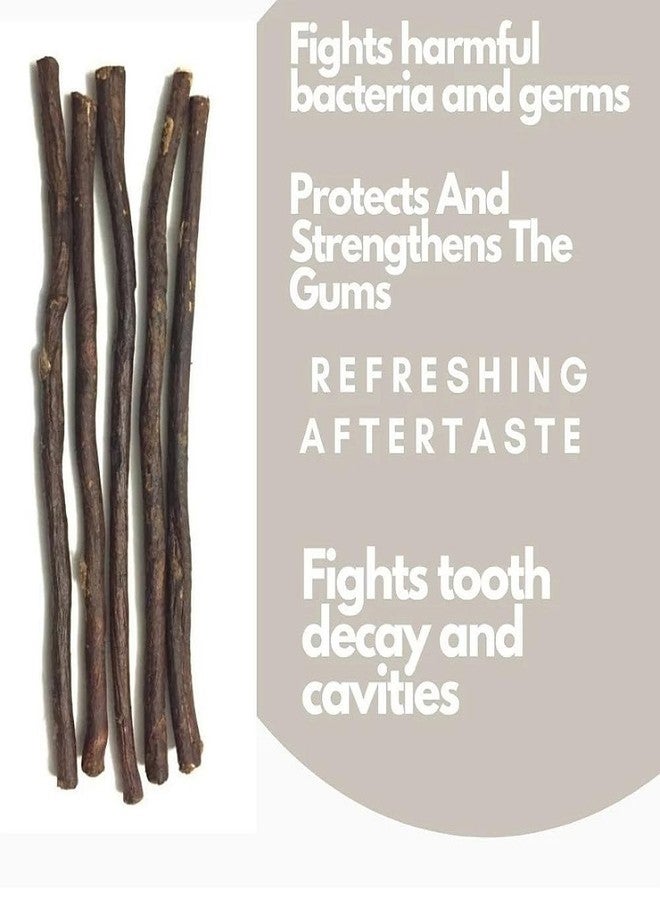 Olive Natural Tooth Brush 6 Miswak Sticks Family Pack (Tree Name Wild Olive) Aswad Miswak or Zaitoon Siwak Healthy WHITE TEETH Product - Image 3