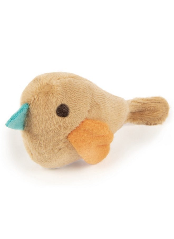 SmartyKat Chickadee Chirp Electronic Sound Cat Toy, Contains Catnip, Battery Powered - Light Brown, One Size