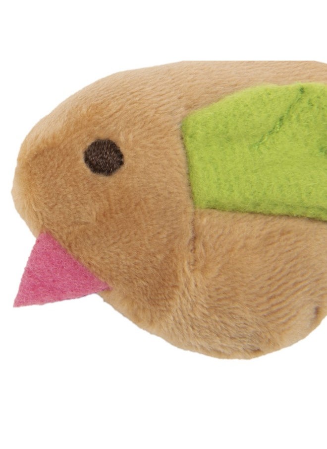 SmartyKat Chickadee Chirp Electronic Sound Cat Toy, Contains Catnip, Battery Powered - Light Brown, One Size