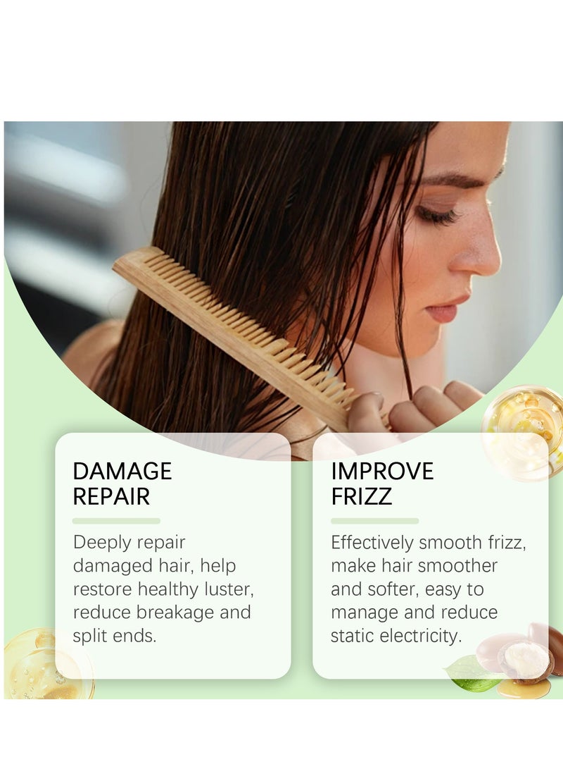 Folliculitis Antibacterial Itch Relief Conditioner: Tea Tree Oil  Moroccan Argan Oil - Deep Hydration  Repair - Nourishes, Smooths, Restores Shine - Safe for Dry or Damaged Hair 100ml - Image 3