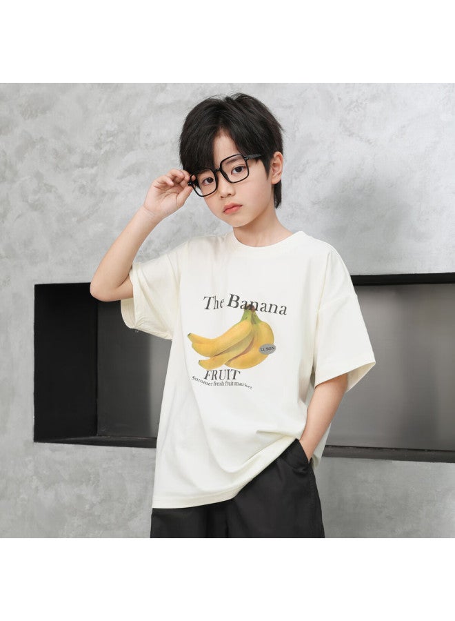 Luson Chen Dazhu Uni Short Sleeve T-shirt Xinjiang Cotton Summer New Cool Feeling Half Sleeve Boys Big Kids Top - Image 5