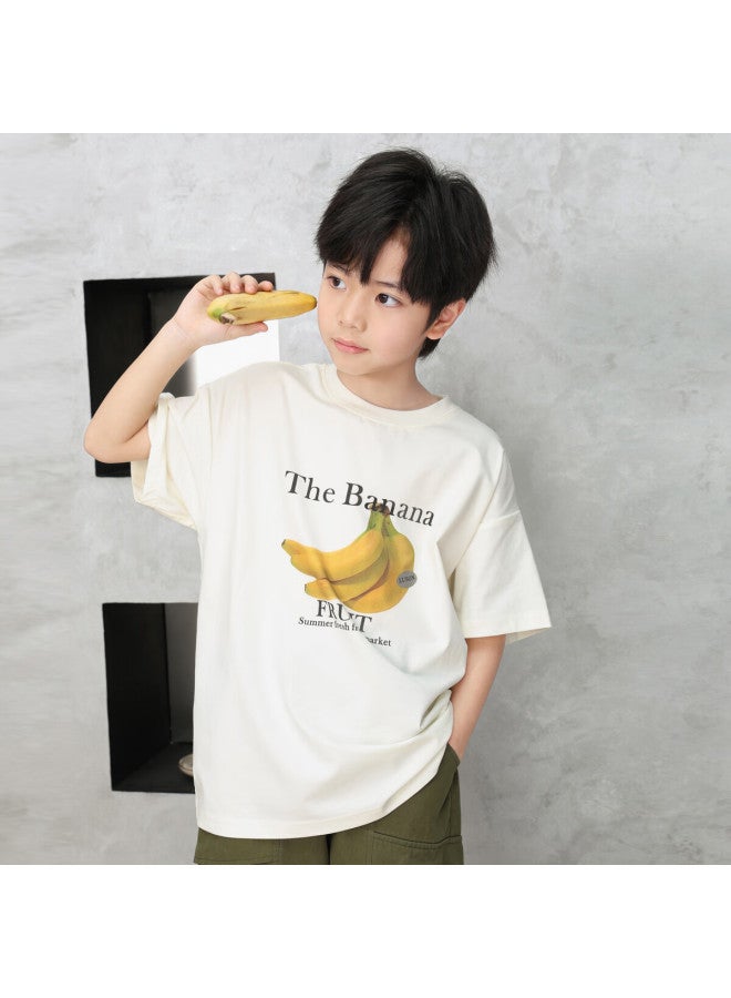 Luson Chen Dazhu Uni Short Sleeve T-shirt Xinjiang Cotton Summer New Cool Feeling Half Sleeve Boys Big Kids Top - Image 3