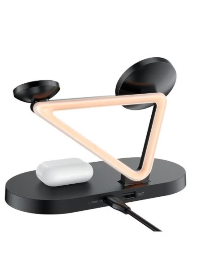 ACEFAST E9 AirCharge Desktop 3-in-1 Wireless Charging Holder – Fast Charge for Phone, Watch & Earbuds - Image 3