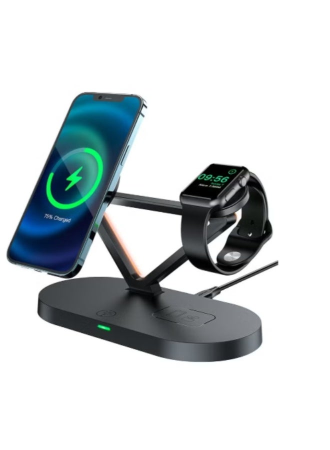ACEFAST E9 AirCharge Desktop 3-in-1 Wireless Charging Holder – Fast Charge for Phone, Watch & Earbuds - Image 4