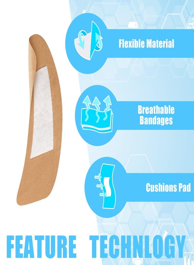 Sinmoe 200 Pcs Large Bandages Bulk Big Flexible Adhesive Wound Care Fabric Bandages for Care and Protect Wounds, 2 x 4 Inch - Image 4