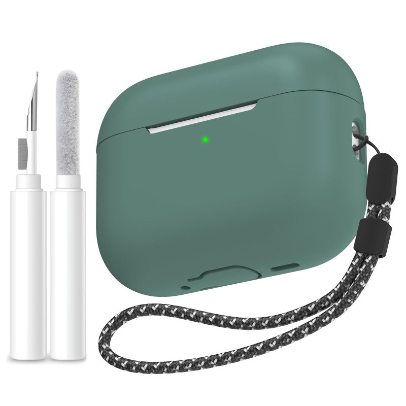 AhaStyle AirPods Pro 3 Case Cover (2025) with Cleaning Kit Soft Silicone AirPods Pro 3rd Generation Case with Lanyard Full Body Shockproof Cover Skin for Apple AirPods Pro 3rd Gen 2025 - Image 1