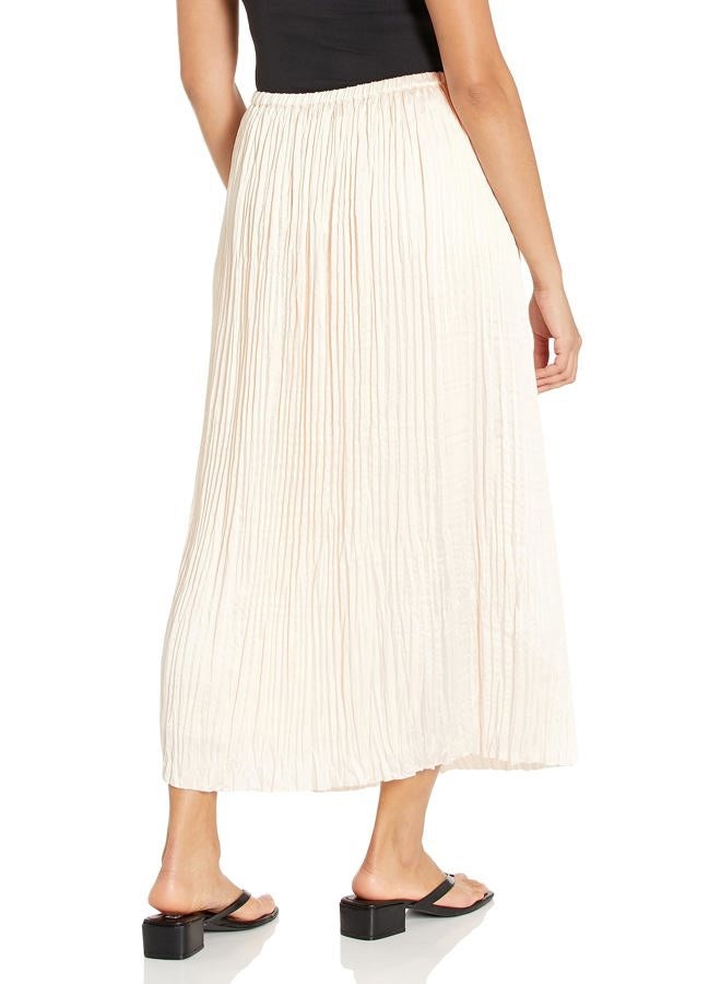 VINCE Women's Pleated Paneled Skirt, Chiffon, Medium - Image 2