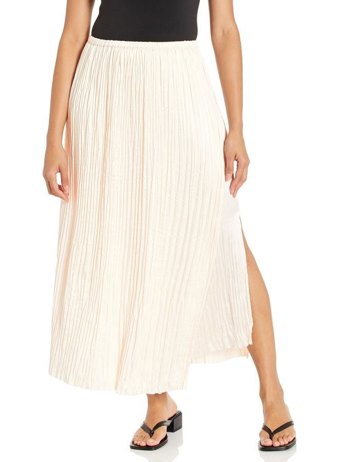 VINCE Women's Pleated Paneled Skirt, Chiffon, Medium - Image 1