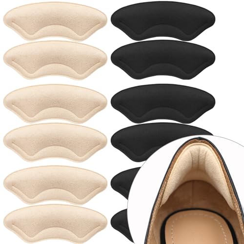 Comfowner 6 Pairs Comfowner Heel Cushion Pads, Comfort Shoe Grips Snugs for Big Shoes Loose Blisters and Pain, Protectors Liners Men Women - Image 5