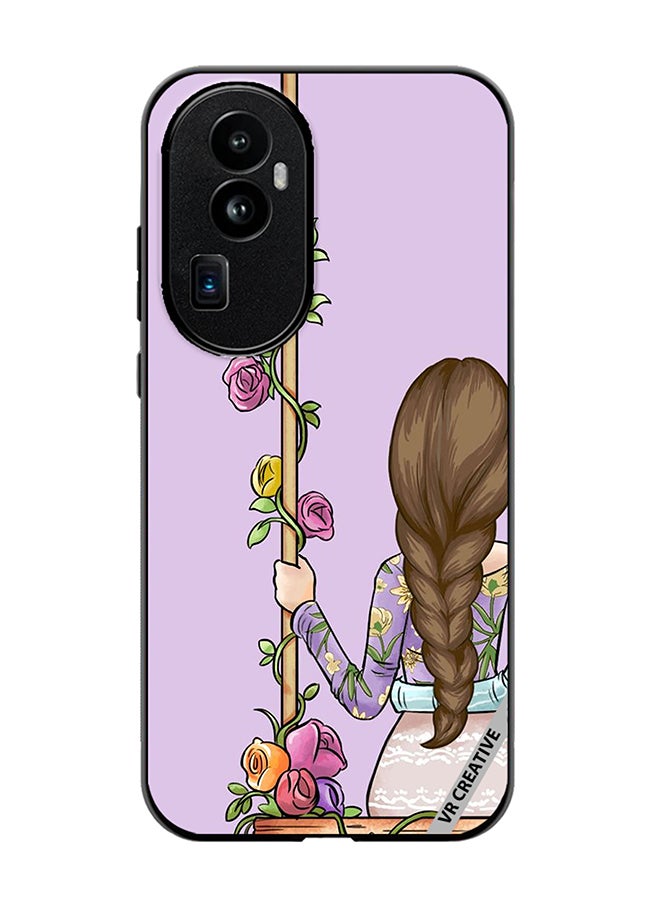 VR CREATIVE Protective Case Cover For Oppo Reno 10 Pro Plus Beautiful Girl Looking Front Design Multicolour - Image 1
