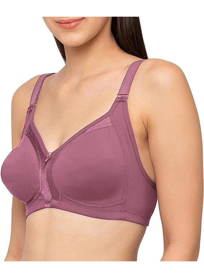 Love Bell Women's Everyday Bra - Cotton Spandex Four-way Stretch Shaping - Non-Padded, Minimizer, Wire-free, Super Comfort - Image 2