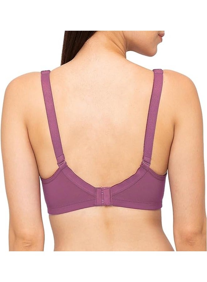 Love Bell Women's Everyday Bra - Cotton Spandex Four-way Stretch Shaping - Non-Padded, Minimizer, Wire-free, Super Comfort - Image 3