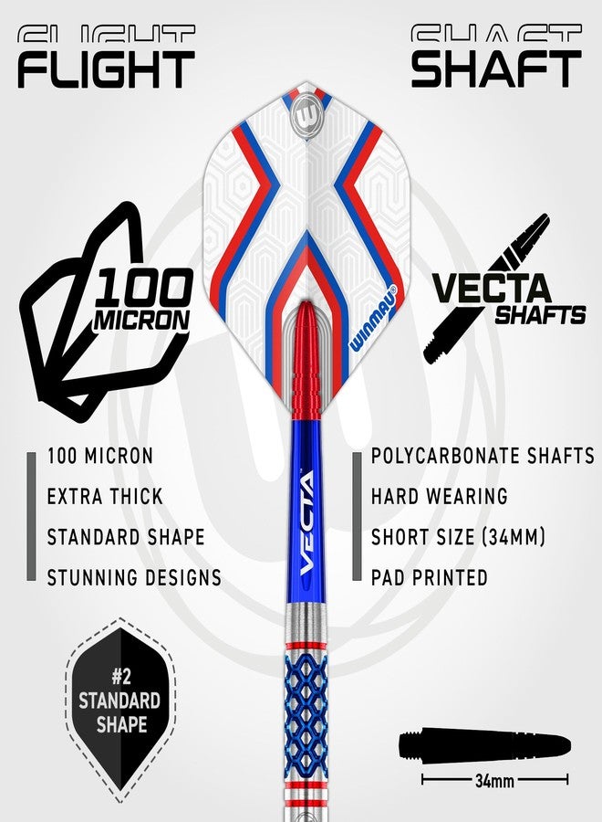 WINMAU Darts Epix 22g 90% Tungsten Steel Tip Darts Set with Dart Flights and Dart Shafts (Stems) - Image 3