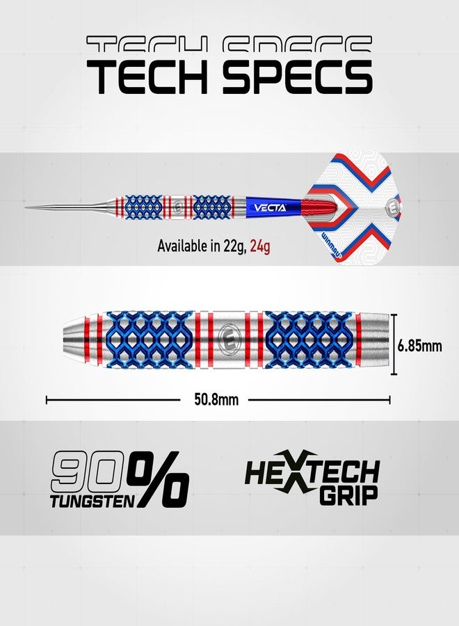 WINMAU Darts Epix 22g 90% Tungsten Steel Tip Darts Set with Dart Flights and Dart Shafts (Stems) - Image 4