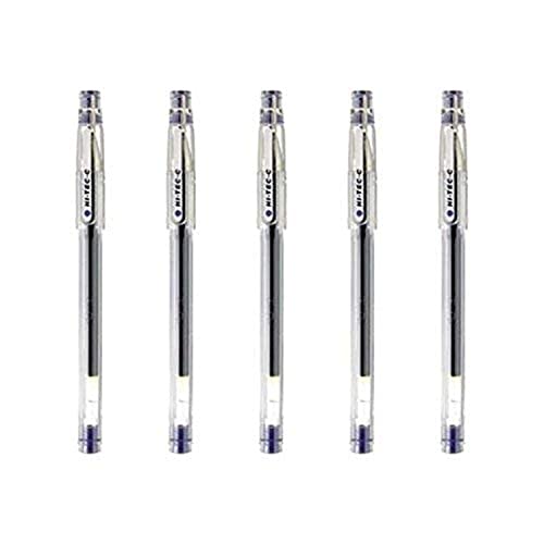 Pilot Hi-Tec-C 04 Gel Ink Pen, Ultra Fine Point 0.4mm, Blue Ink, LH-20C4, Value Set of 5 - Image 1