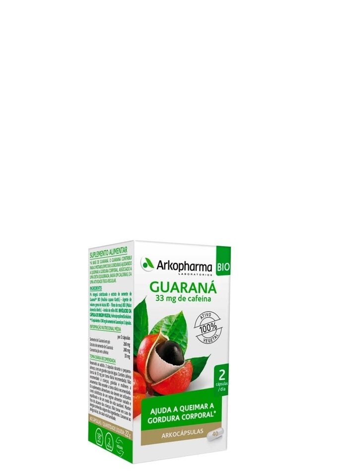 ARKOPHARMA - ARKOPHARMA ARKOCÁPSULAS GUARANA BIO FOOD SUPPLEMENT 40caps - Image 1