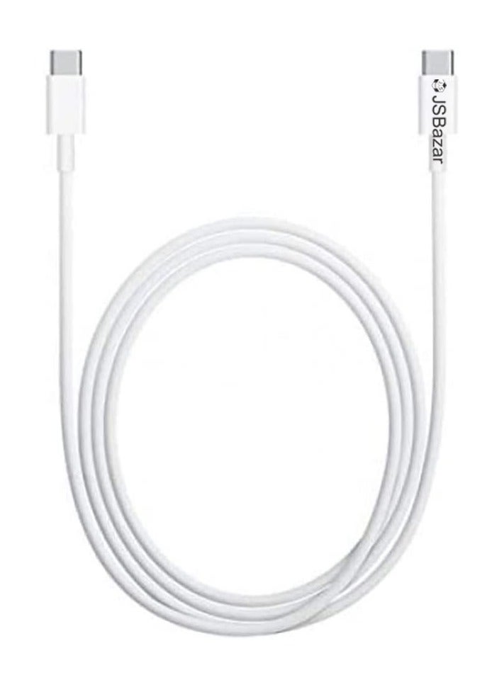 كابل شحن ونقل بيانات من النوع C إلى النوع C - شاحن سريع USB C-C بطول 3 أمتار بقوة 100 واط لأجهزة MacBook والهواتف المحمولة - Image 2