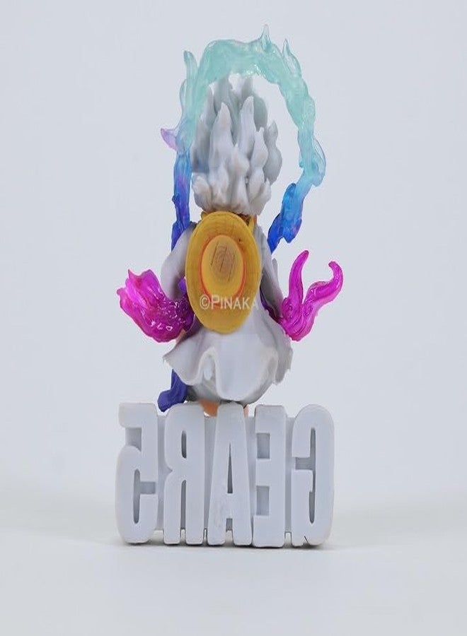 PINAKA Luffy Gear 5 Sitting On Name Anime Action Figure for Collection Figurine Figure - Image 5