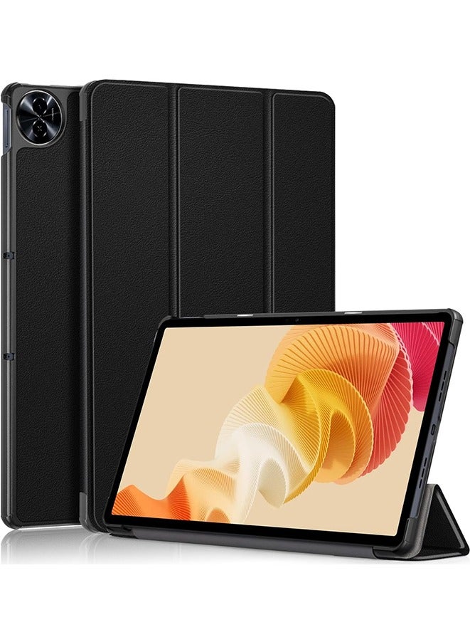 Case For Realme Pad 2 11.5" 2023, Multi-Viewing Angles, All New PU Leather Cover with Stand Function Feature, Slim Flip Case (black) - Image 1