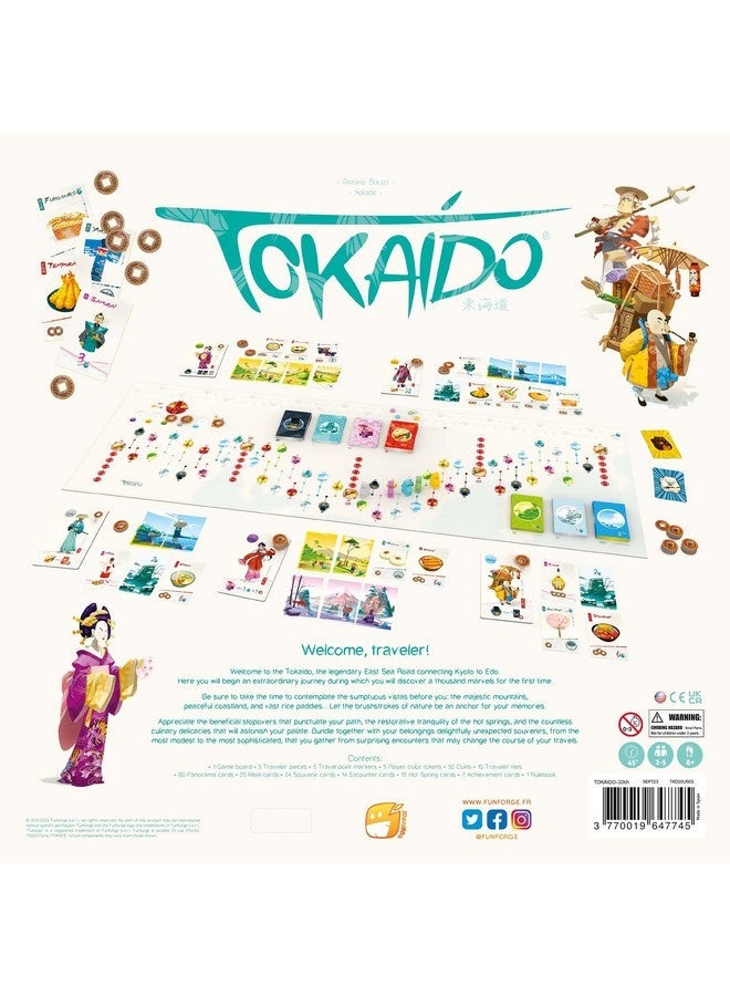 Funforge Tokaido: Base Game 10Th Anniversary Edition - Exploration & Travel Adventure Board Game Set In Japan, Ages 8+, 2-5 Players, 45 Min - Image 2
