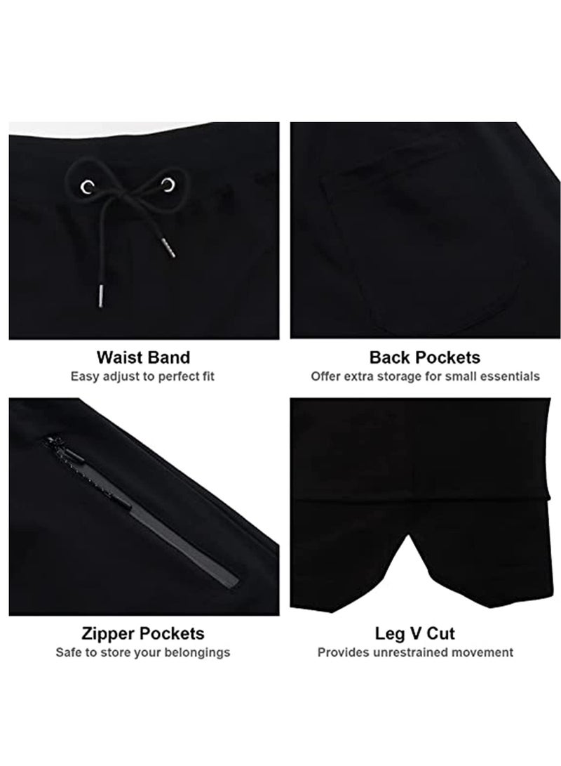 SOLARAE Men's Gym, Workout Shorts, Weightlifting, Squatting Short Fitted, Training Jogger with Pocket Quick Dry, Gym, Naturally breathable and Cool, Not Tight, Essential for Sports and Fitness XXL - Image 4