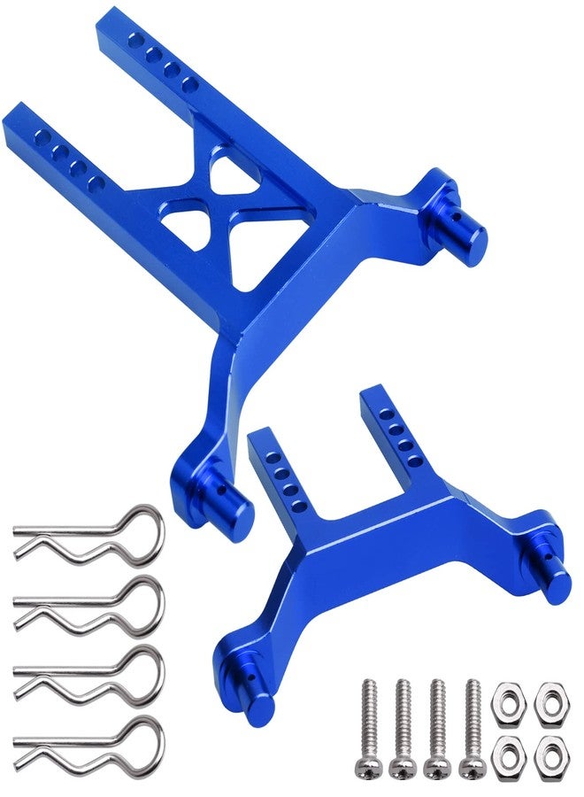 Hobbyfire Metal Aluminum Front & Rear Body Mounts Posts for 1/18 Traxxas LaTrax Teton SST, Replace Parts 7615 (Blue) - Image 5