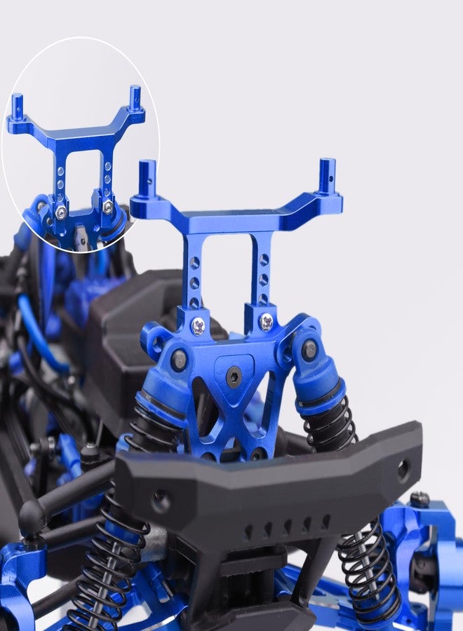 Hobbyfire Metal Aluminum Front & Rear Body Mounts Posts for 1/18 Traxxas LaTrax Teton SST, Replace Parts 7615 (Blue) - Image 2