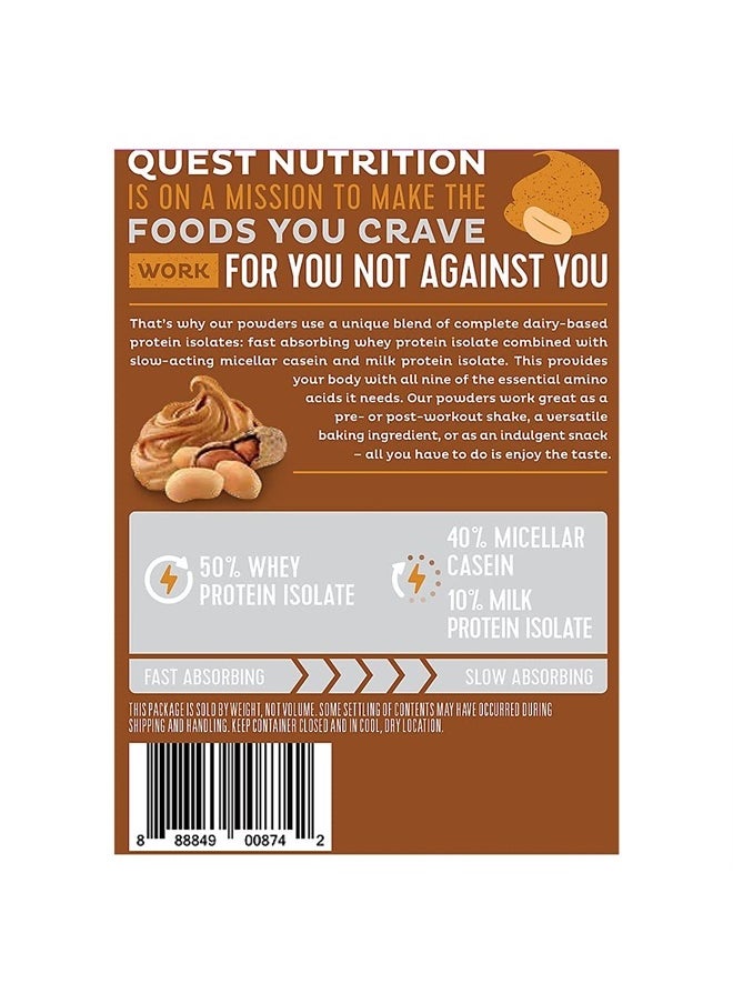 Peanut Butter Protein Powder, 23g Protein, 1g Sugar, Low Carb, Gluten Free, 3 Pound, 43 Servings