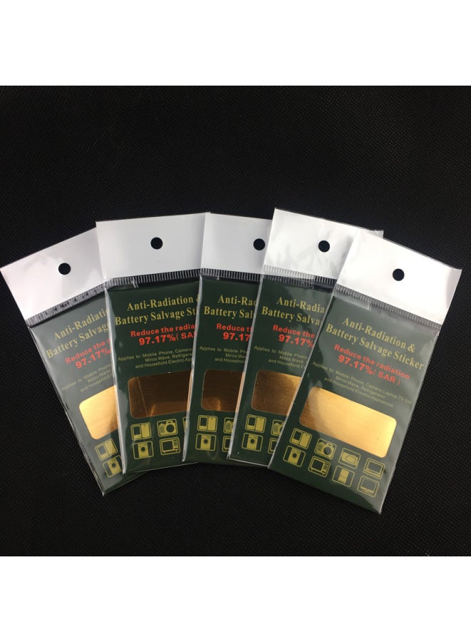 E-commerce Good Sale Of Negative Ion Energy Mobile Phone Stickers Radiation Metal Radiation Mobile Phone Stickers-Color:Gold - Image 5