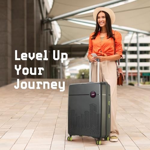 Skybags Polypropylene (Pp) Set of 3 (Small, Medium & Large) Hardshell Suitcase (57+67+79 Cm) | Luggage with 8 Spinner Wheel,TSA Lock,3D Print with Spacious Interior Luggage (Black, Set of 3) - Image 3