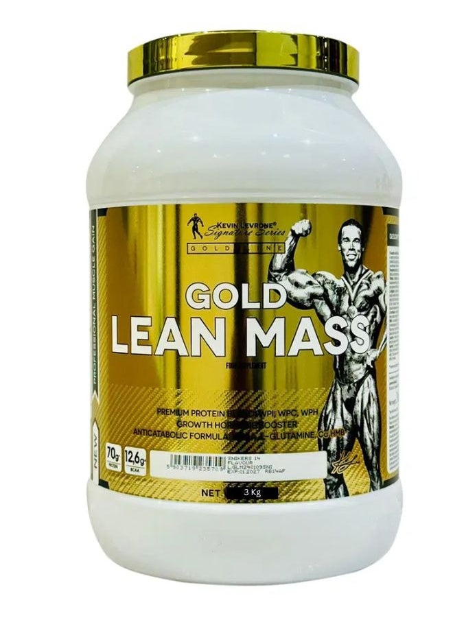 KEVIN LEVRONE - Gold Lean Mass Professional Muscle Gainer , Snikers Flavor, 3kg - Image 1