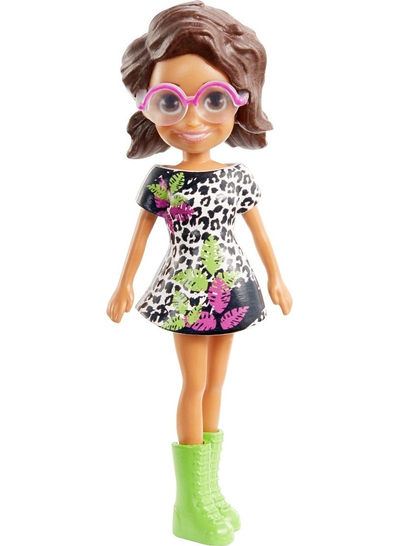 Polly Pocket شاني والأصدقاء سلسلة ملابس مزخرفة باللونين الأسود والأبيض GKL29  - Image 4
