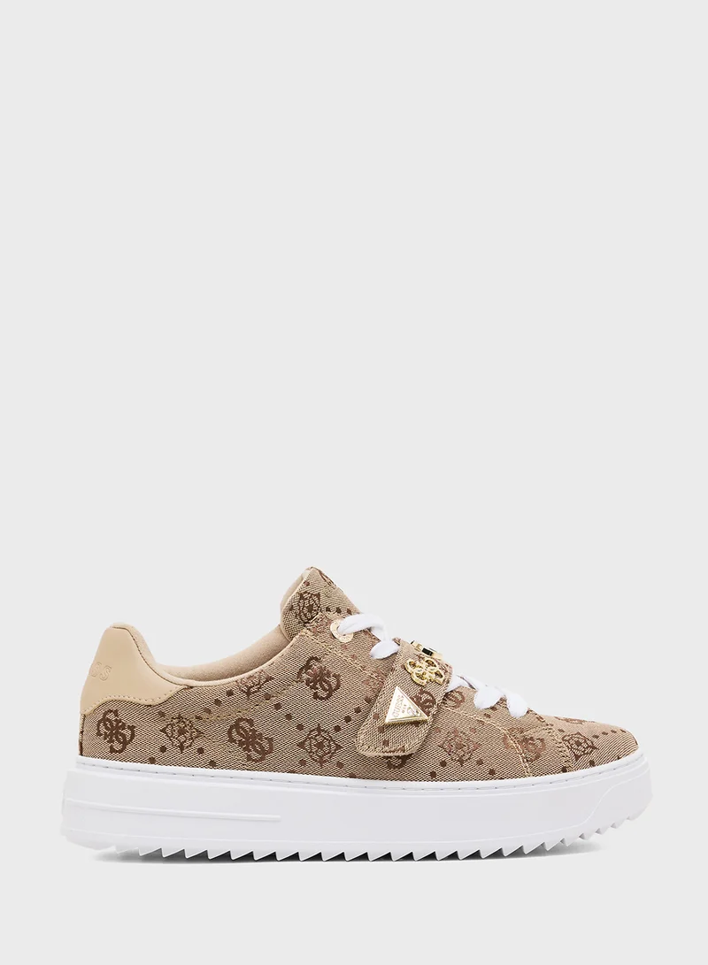 GUESS Lace Up Low Top Sneakers