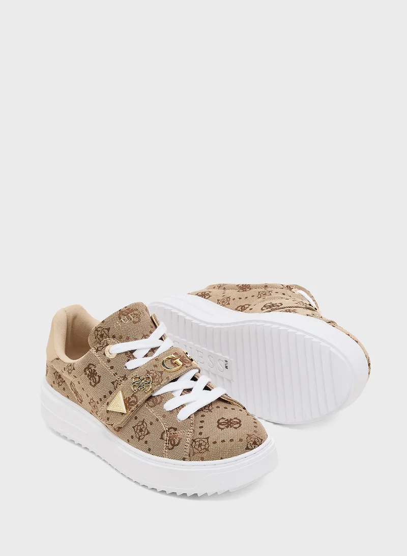 GUESS Lace Up Low Top Sneakers