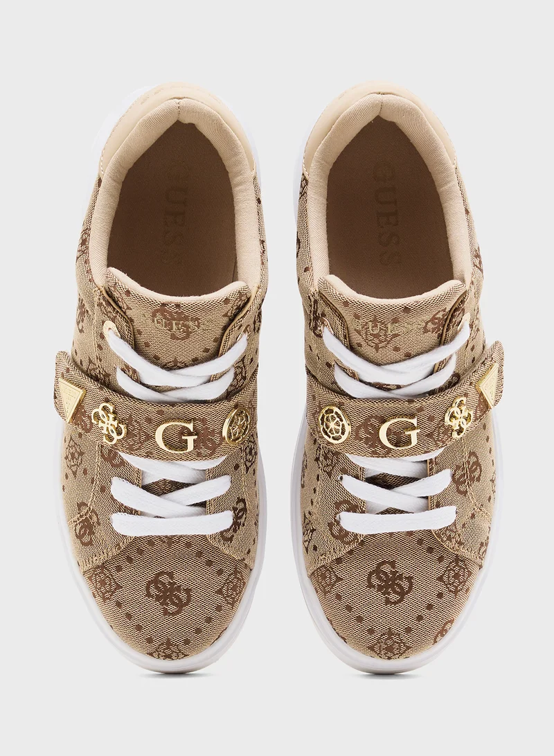 GUESS Lace Up Low Top Sneakers