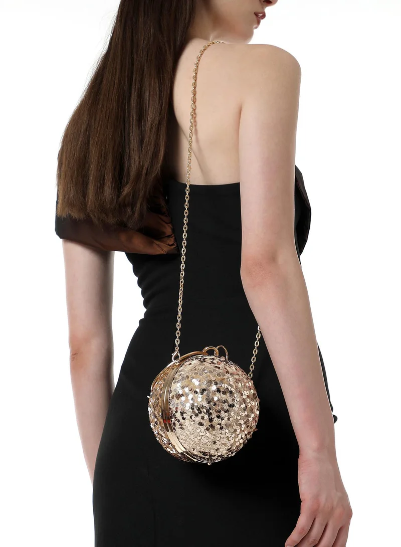 Haute Sauce Women's The Discotheque Clutch Bag - Champayne Gold